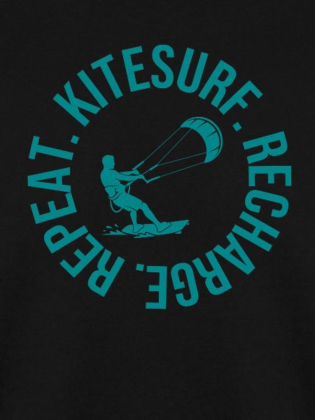 Kitesurf. Recharge. Repeat. – Kitesurfing T-Shirt 