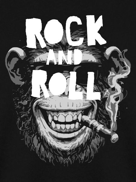 Monkey Rock and Roll Tee
