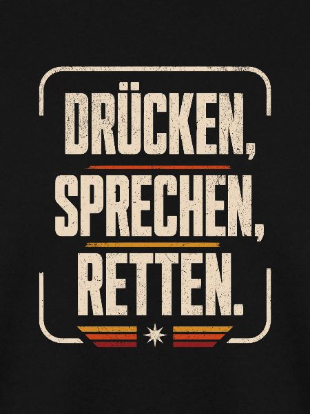 Drücken Sprechen Retten