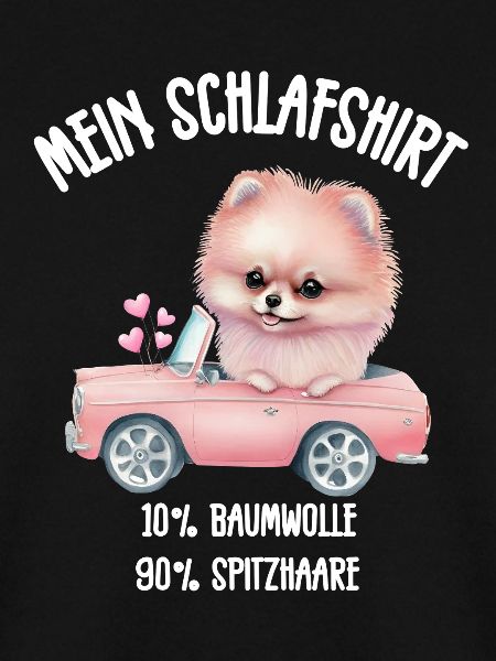 Pomeranian Cabrio Schlafshirt