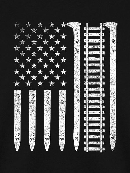 Railroad Spike US-Flagge – Patriotischer Eisenbahner