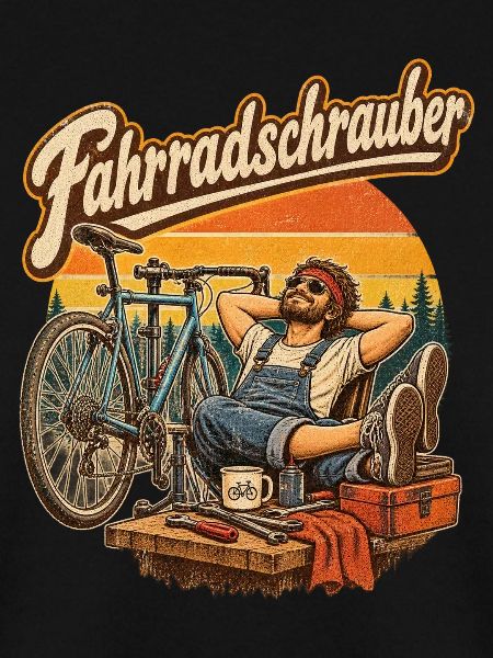 Fahrradschrauber Retro-Print