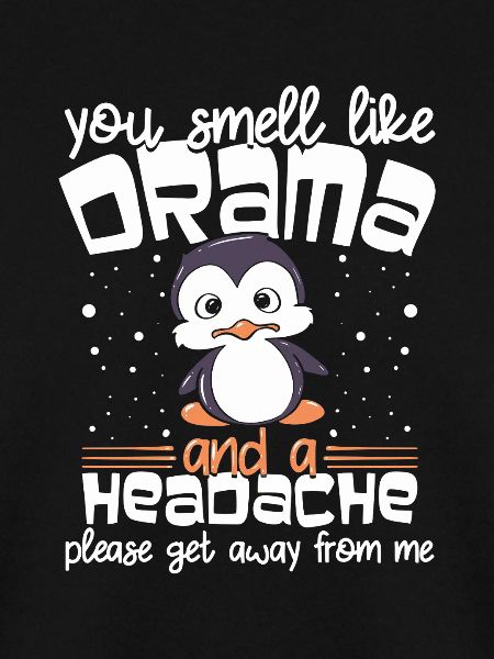 Drama Kopfschmerz Pinguin Tee