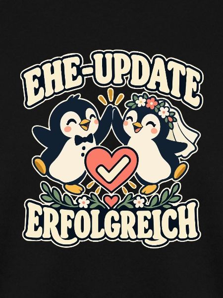 Ehe-Update erfolgreich – Pinguine Hochzeit