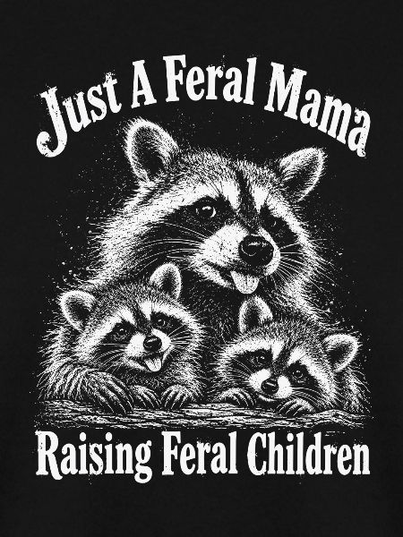 Feral Mama und Jungtiere