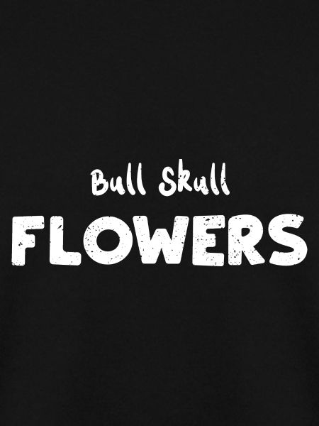 Bull Skull Flowers - Texas