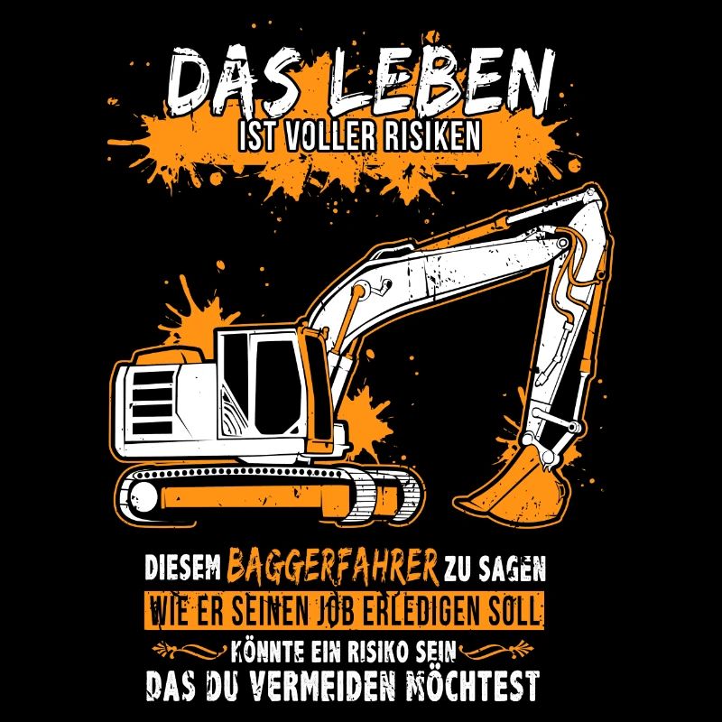 Baggerfahrer mit Bagger