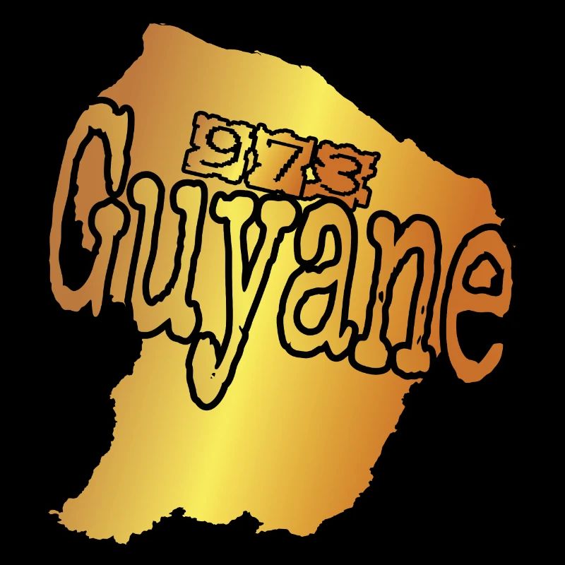 Belle idee cadeau pour Guyanais carte de la Guyane