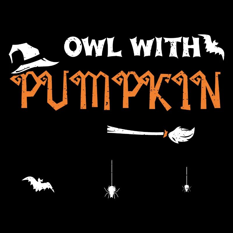 Owl With Pumpkin - Halloween