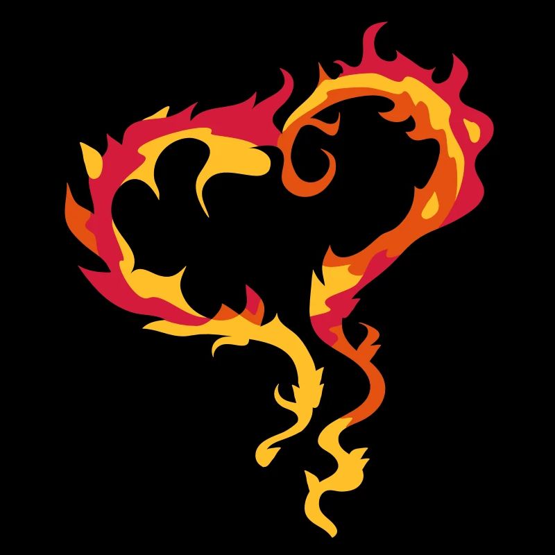 Herz aus Flammen
