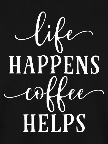 Kaffee Motivierendes Typografie-Design