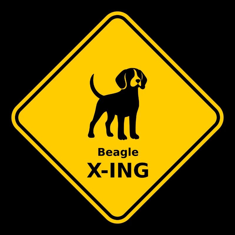 Schild "Beagle X-ING"