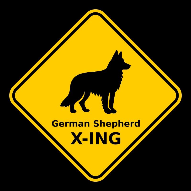 Sign "German Shepherd X-ING"