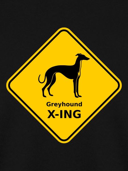 Schild "Greyhound X-ING"