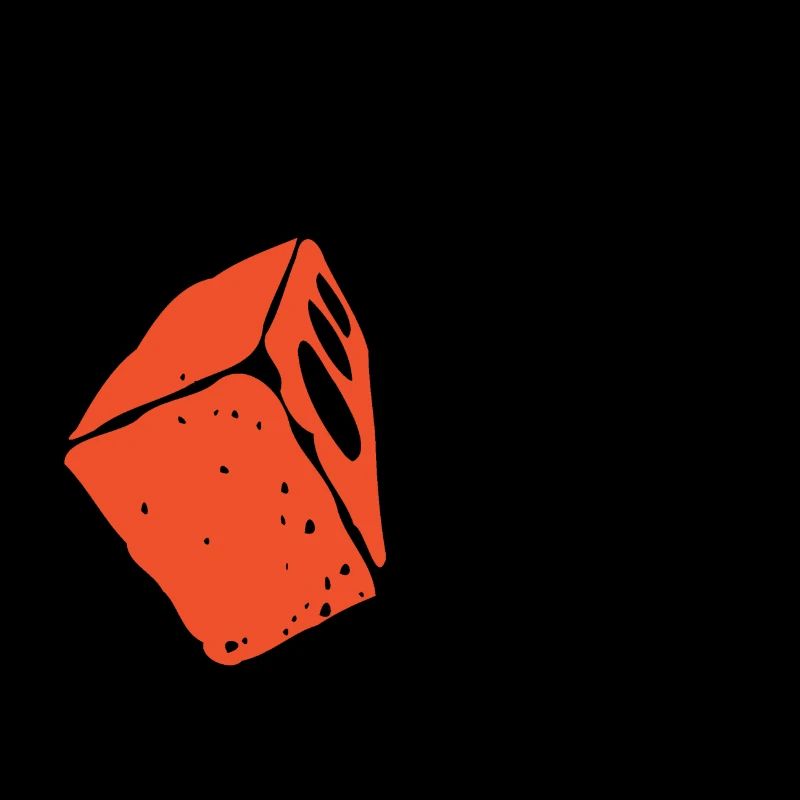 Brick crashes through