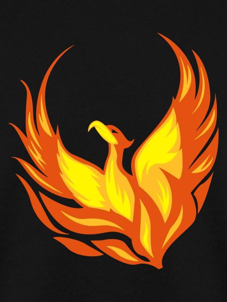 Feuervogel Phönix Flammen Federn