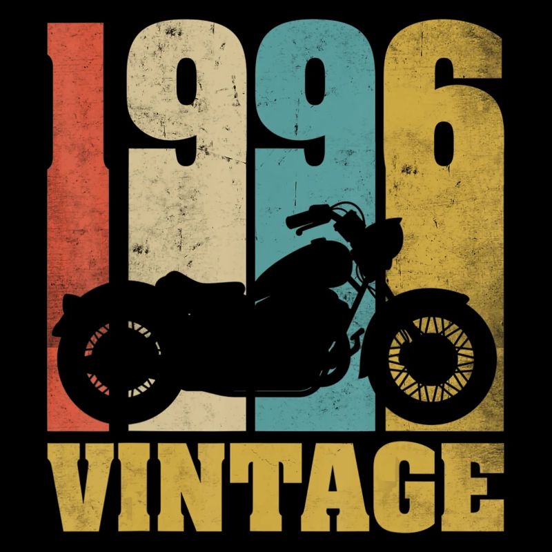 1996 Born birthday biker motorcycle gift
