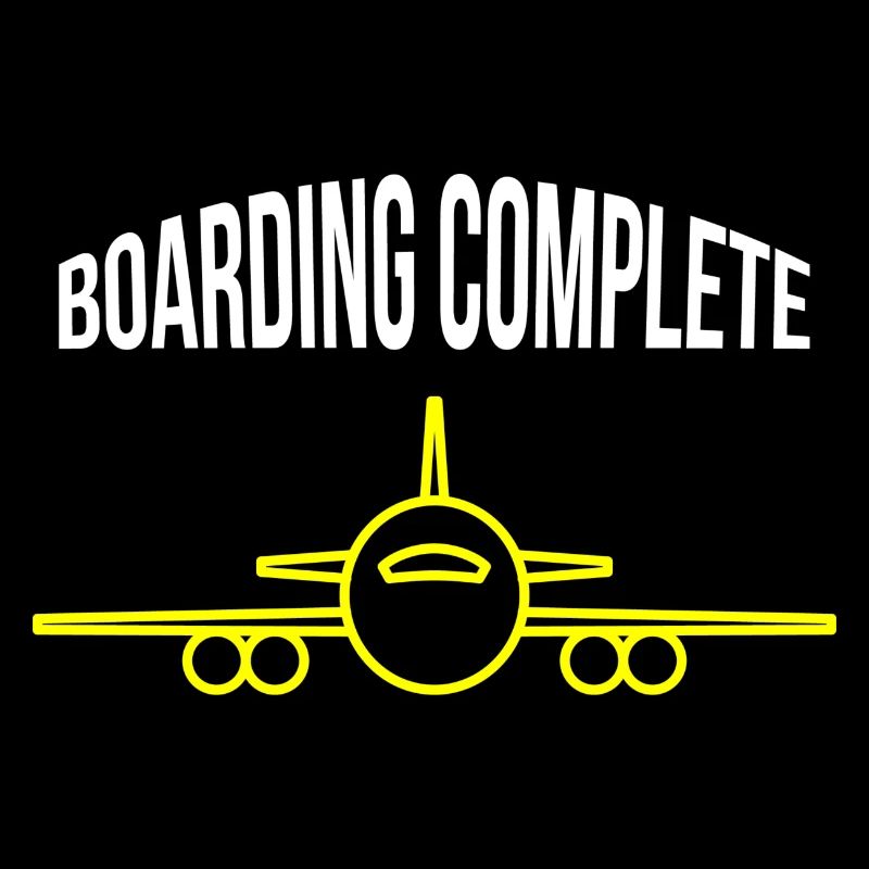Flugzeug - boarding complete