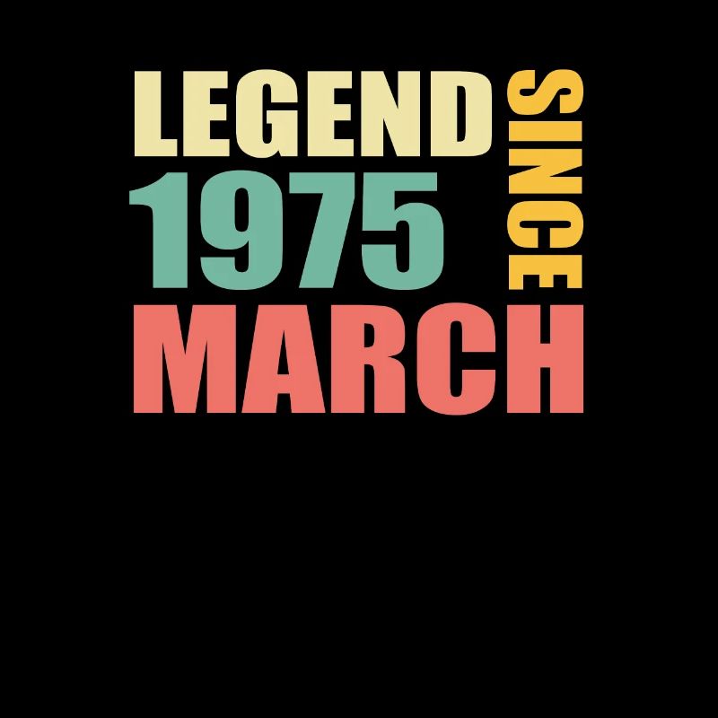 48th birthday March Born 1975 Gift idea