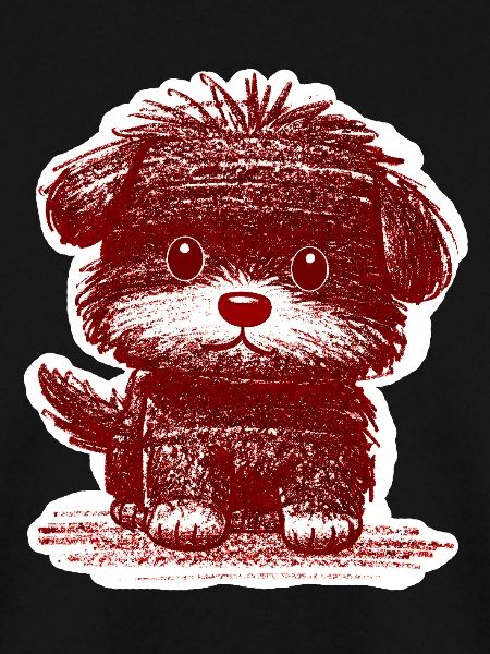 Fuzzy Puppy (Red)