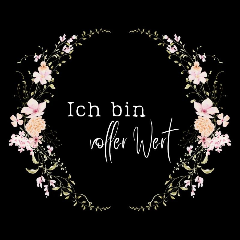 Ich bin voller Wert - Blumenkranz - Zur Geburt