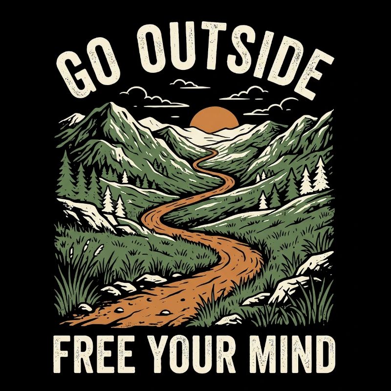 Wanderer Natur Spruch
