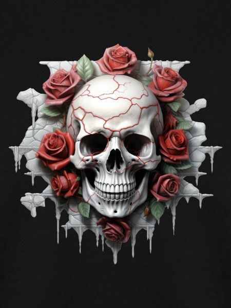 Gothic Blumenkunst Grafik Modedesign