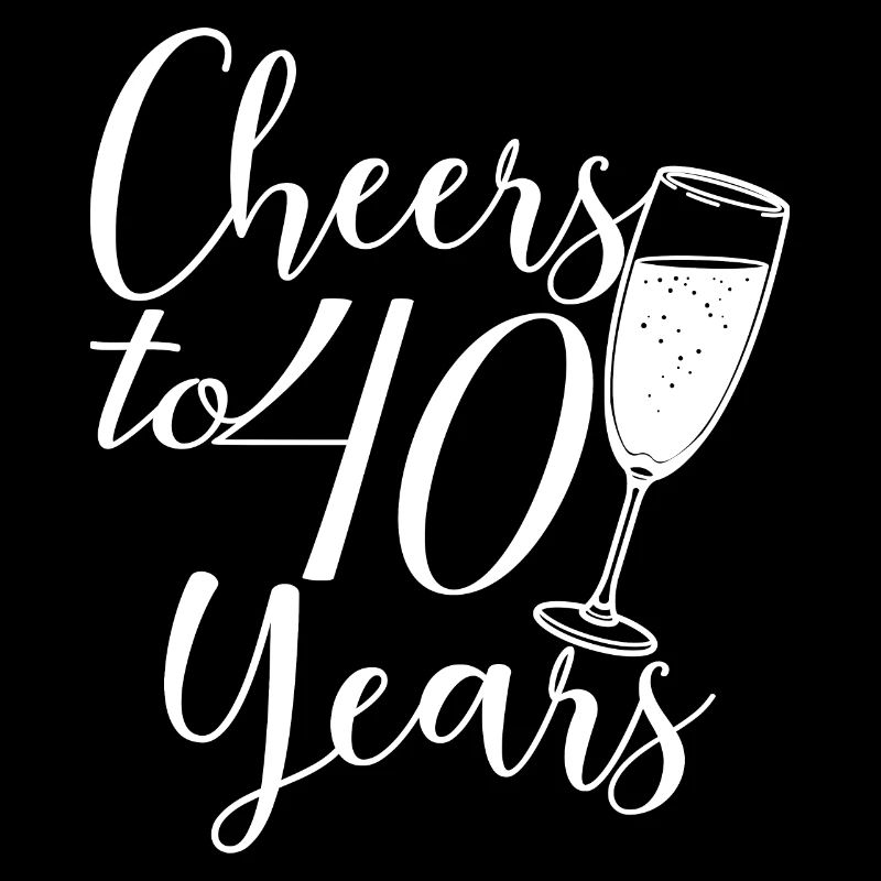 40e anniversaire Femmes pour ses acclamations à 40 ans
