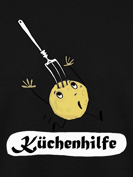 Küchenhilfe Kartoffel mit Gabel