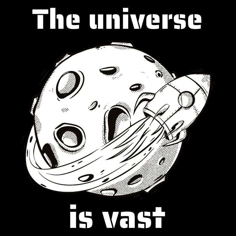 L’univers est vaste Retro Extra-F Space Designs