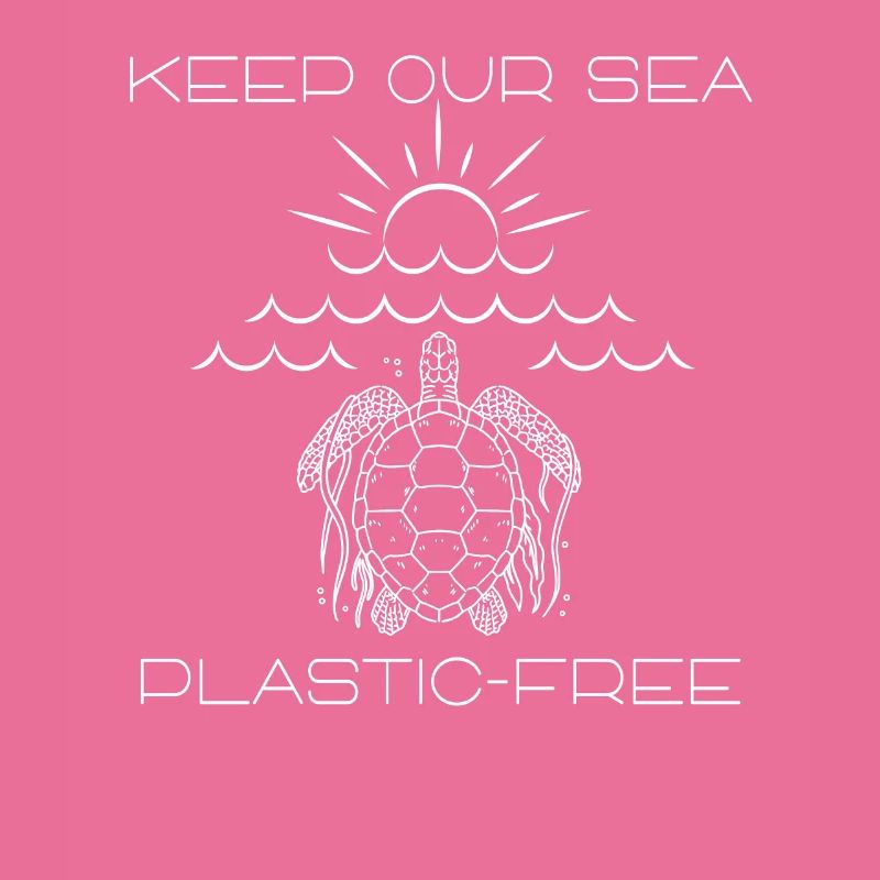 Keep Our Sea Plastic-Free Turtle