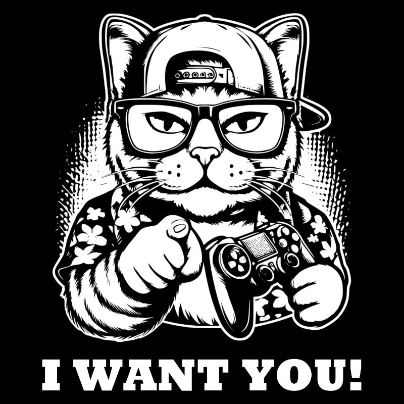 Chat de jeu je veux que vous cadeau pour Gamer