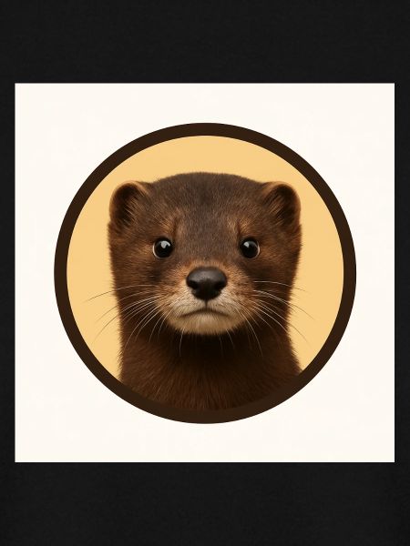 Niedlicher Braunbär im Kreis
