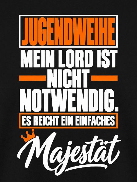 Jugendweihe Majestät mit Krone