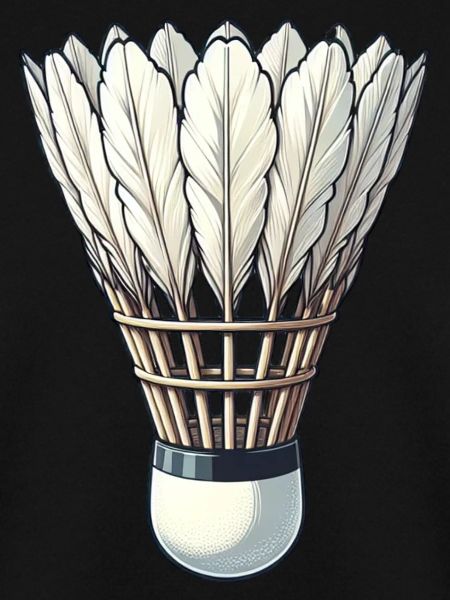 Cooles Badminton Federball Design