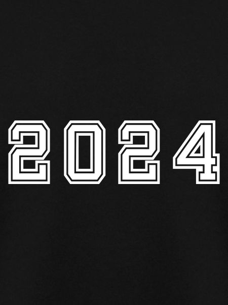 2024 Silvester Neujahr schwarz
