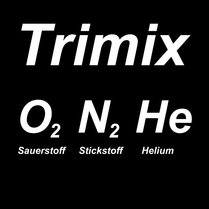 Trimix O2 N2 He Diver - Mischgastauchen