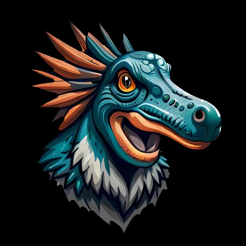 Cartoon dinosaur head