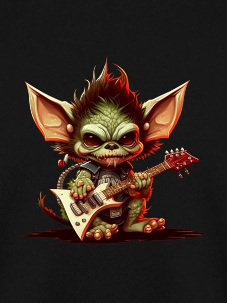 niedliche Gremlins mit Rockgitarre