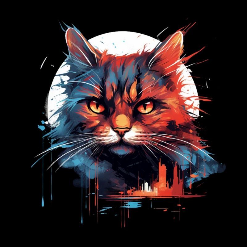 Chat en couleur