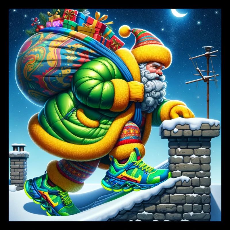Sportliche Weihnachtsmann-Schornstein-Challenge!