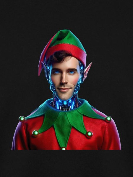 Cyberpunk Weihnachtself