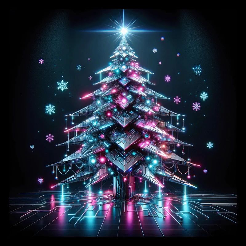 Cyberpunk Weihnachtsbaum