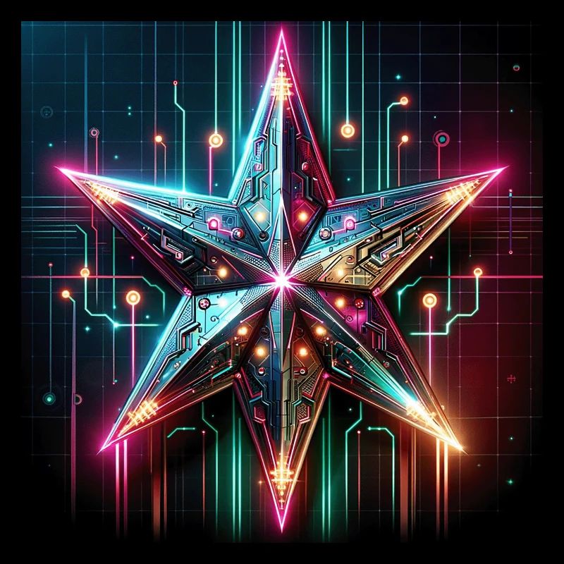 Cyberpunk Weihnachtsstern