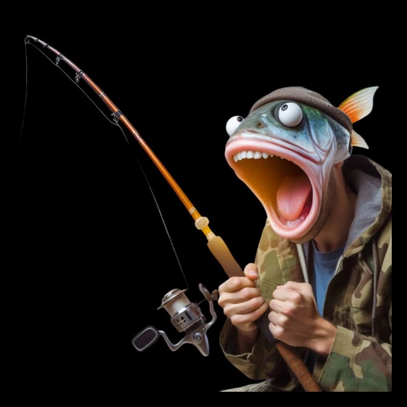Verrückter Angler