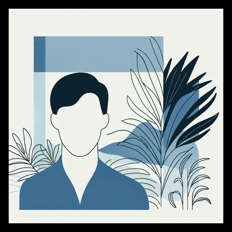 Minimalistische Illustration