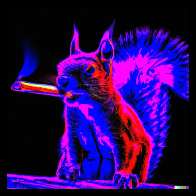 Eichhörnchen Neon