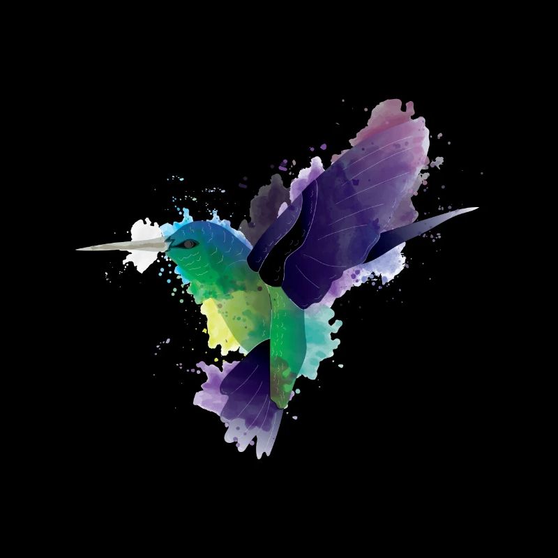 Kolibri Seglervögel Vögel Vogel Aquarell Geschenk