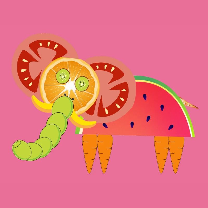Vegetarischer Elefant