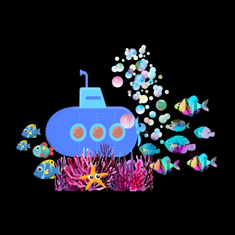 u-boot,boot,submarine,meer,fische,krebs,seestern